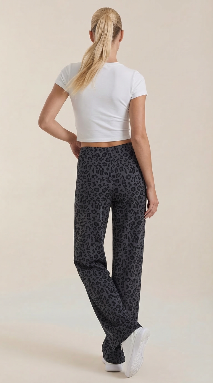 Cleo Trousers - Leopard Print