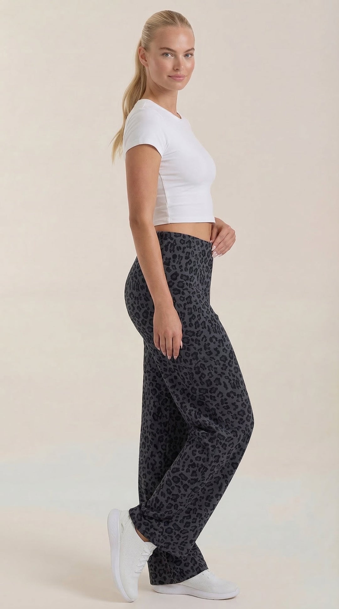 Cleo Trousers - Leopard Print