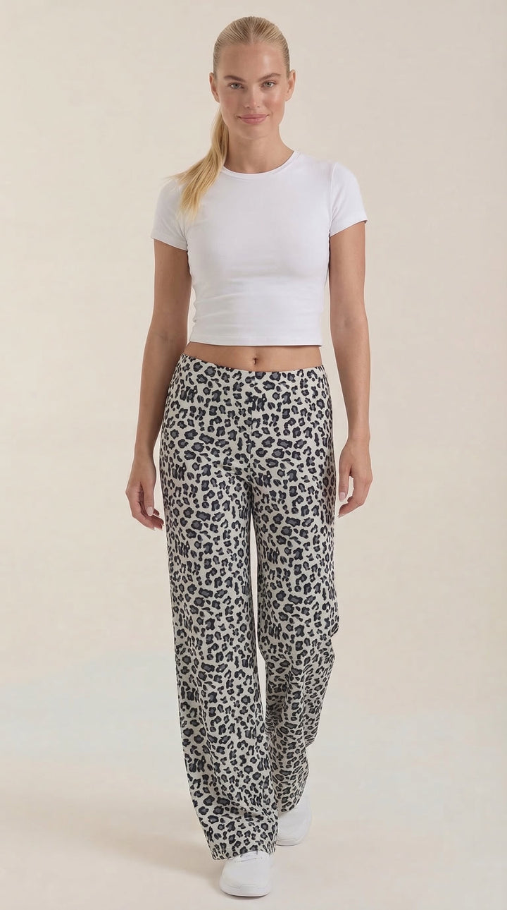 Cleo Trousers - Leopard Print