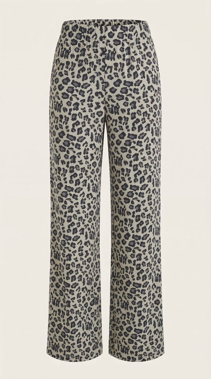 Cleo Trousers - Leopard Print