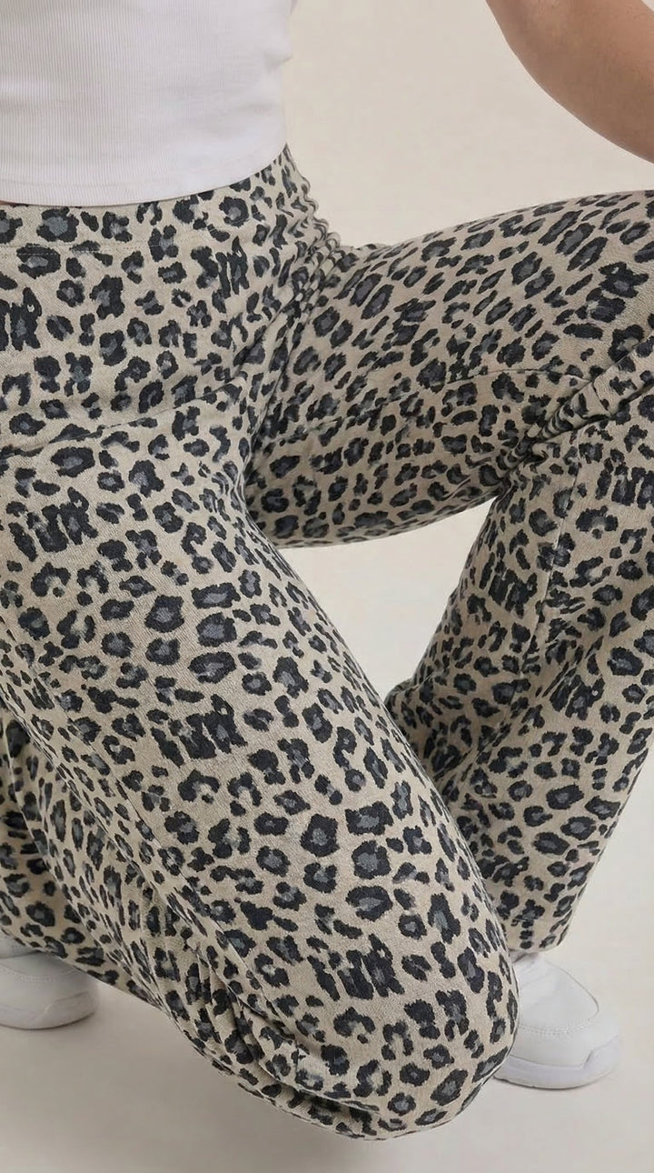 Cleo Trousers - Leopard Print
