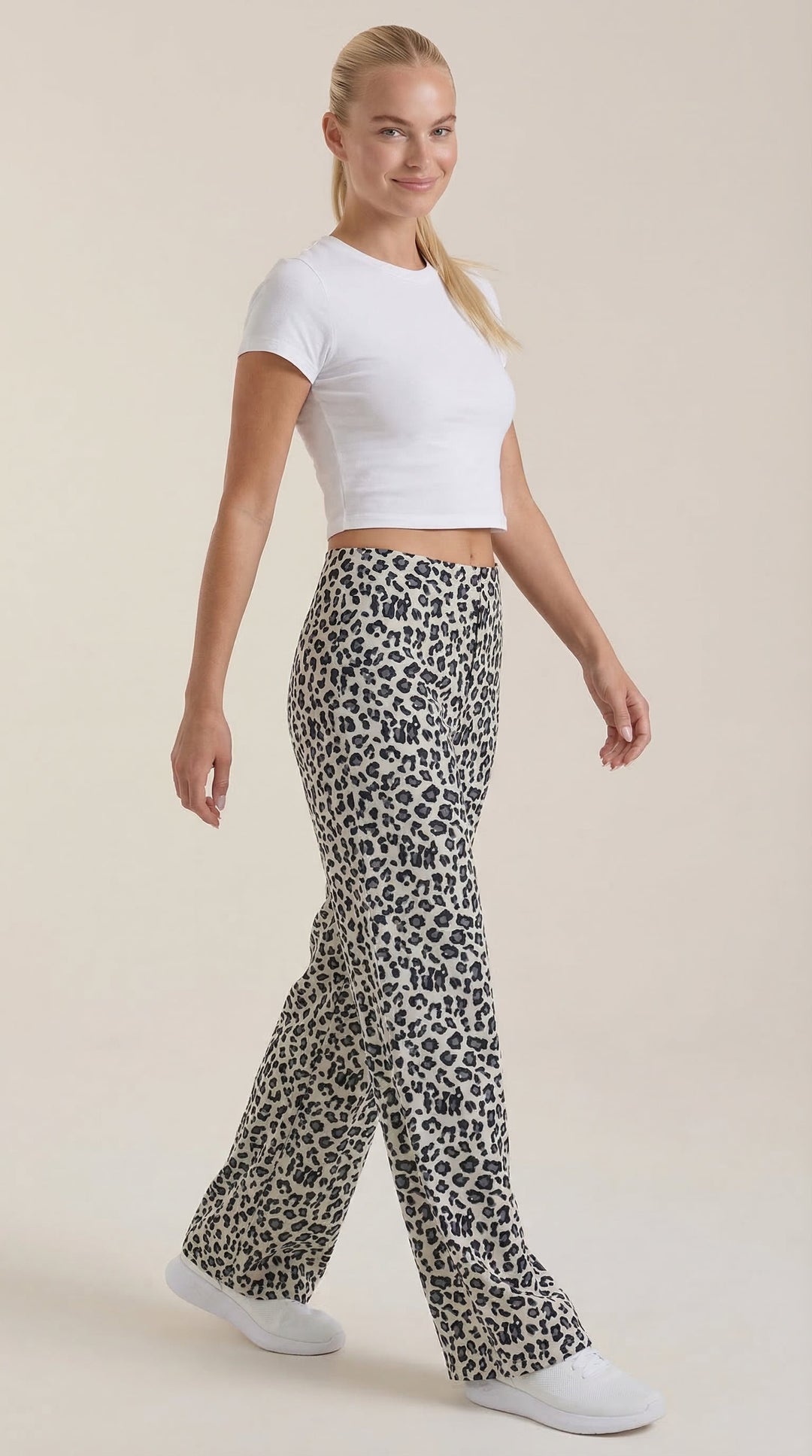 Cleo Trousers - Leopard Print