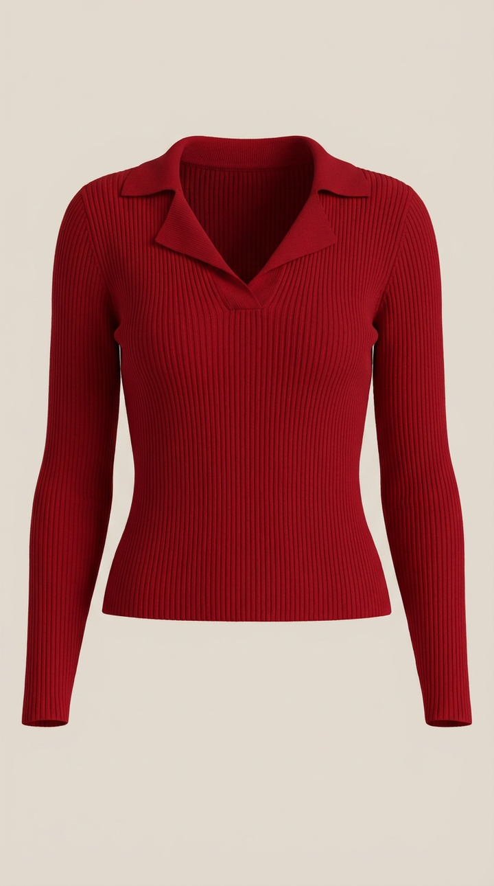 Stylish knitted sweater
