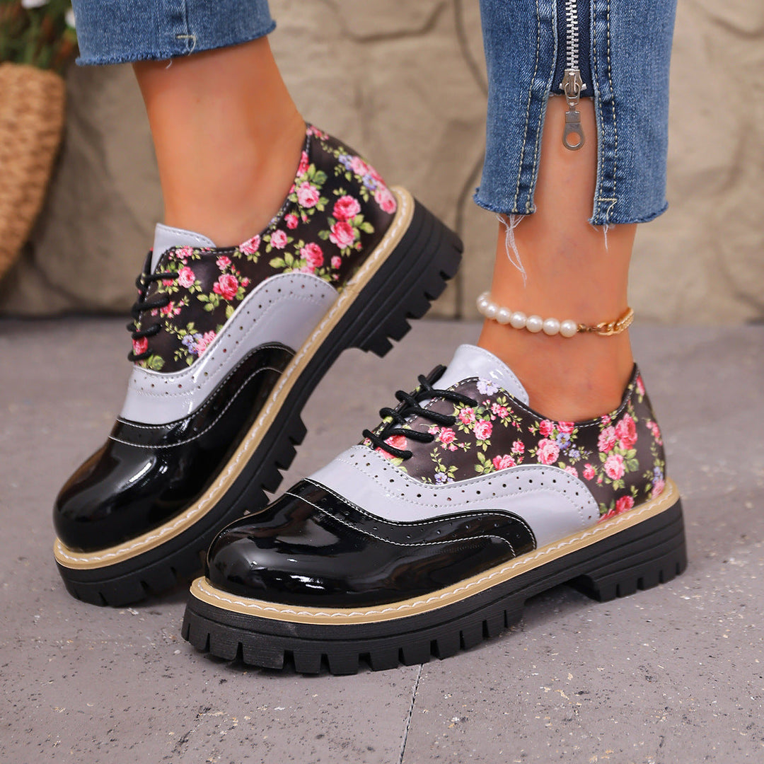 Paris | Floral Brogues with Arch Support
