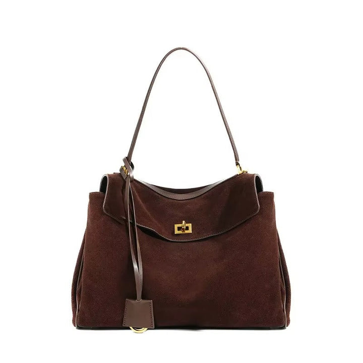 The Lady Bag - Suede Flap Bag