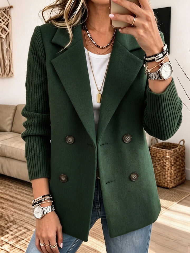 Carla | Elegant Blazer with Ribbed Sleeves